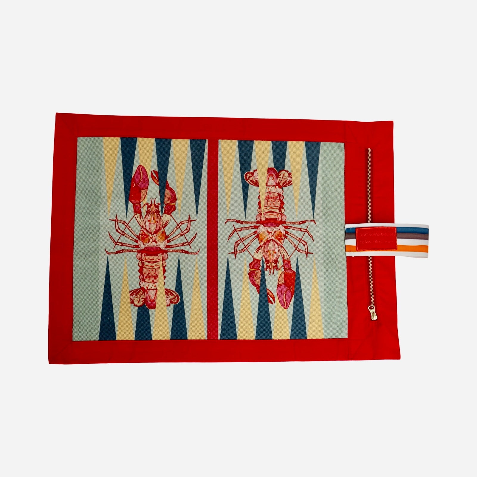 Roll-up Backgammon Boards in Cotton and Linen