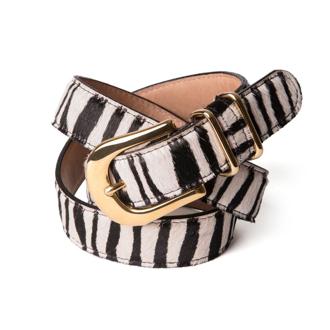 Animal Print Leather Belts