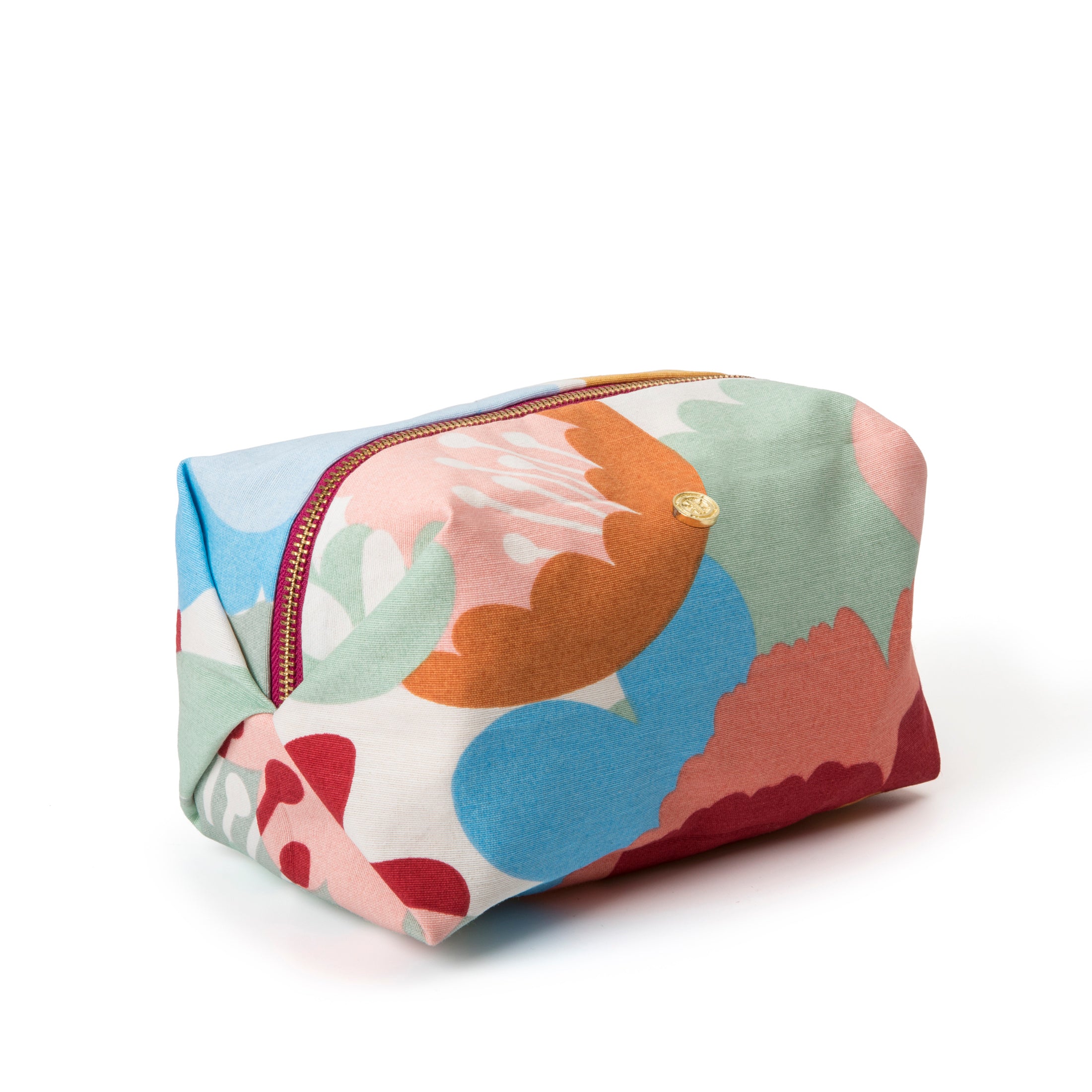 Floral and Striped Toiletry / Cosmetic Bags